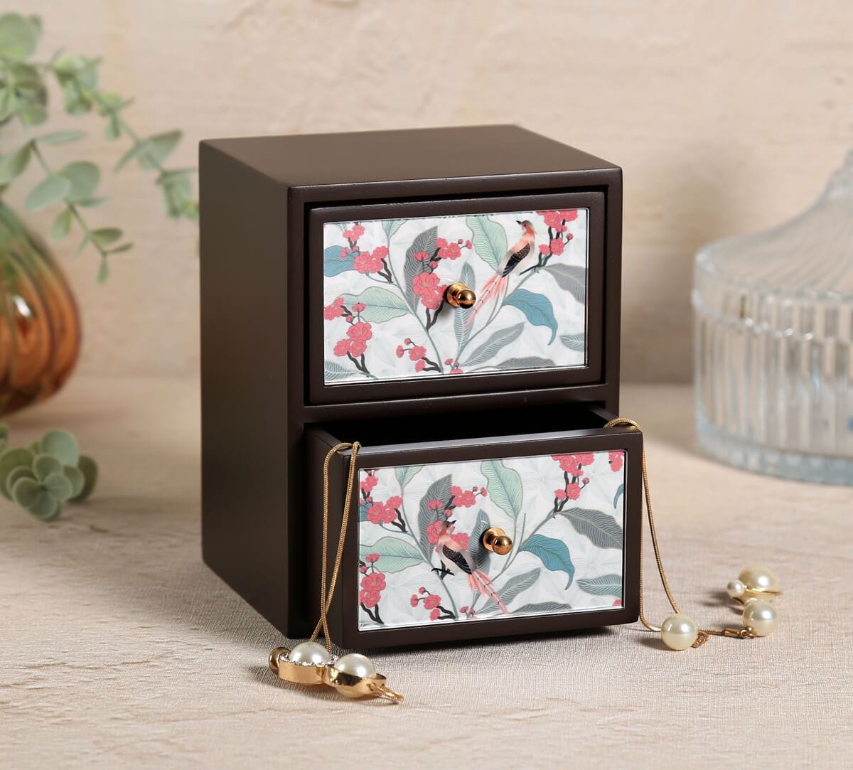 India Circus by Krsnaa Mehta Bird land paradise Small Chest of Drawer