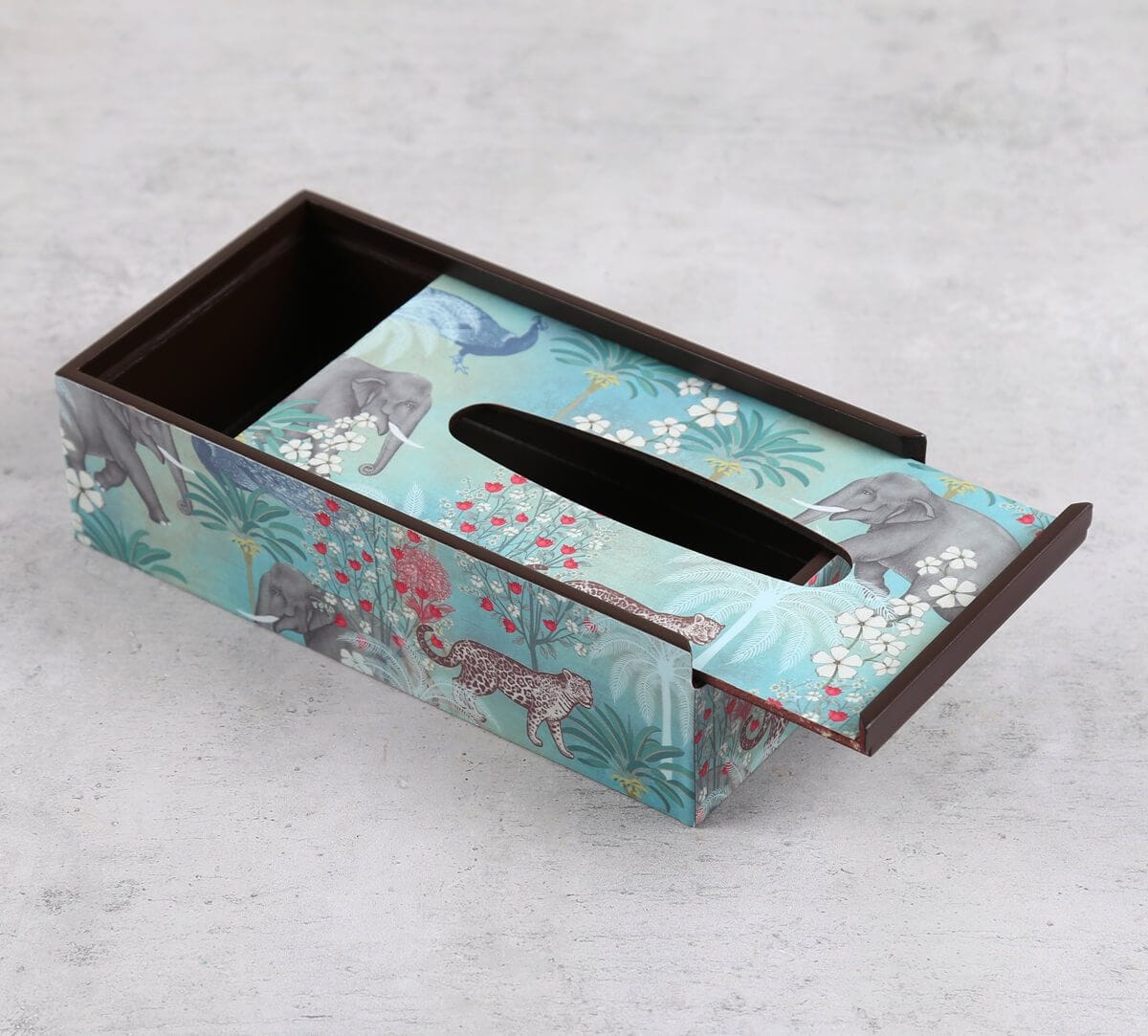 India Circus by Krsnaa Mehta Wildlife Safari Tissue Box Holder