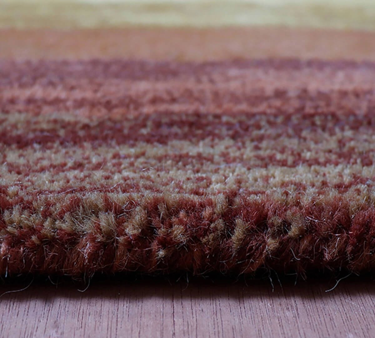 India Circus by Krsnaa Mehta Warm Repeating Rectangles 4ft x 6ft Rug