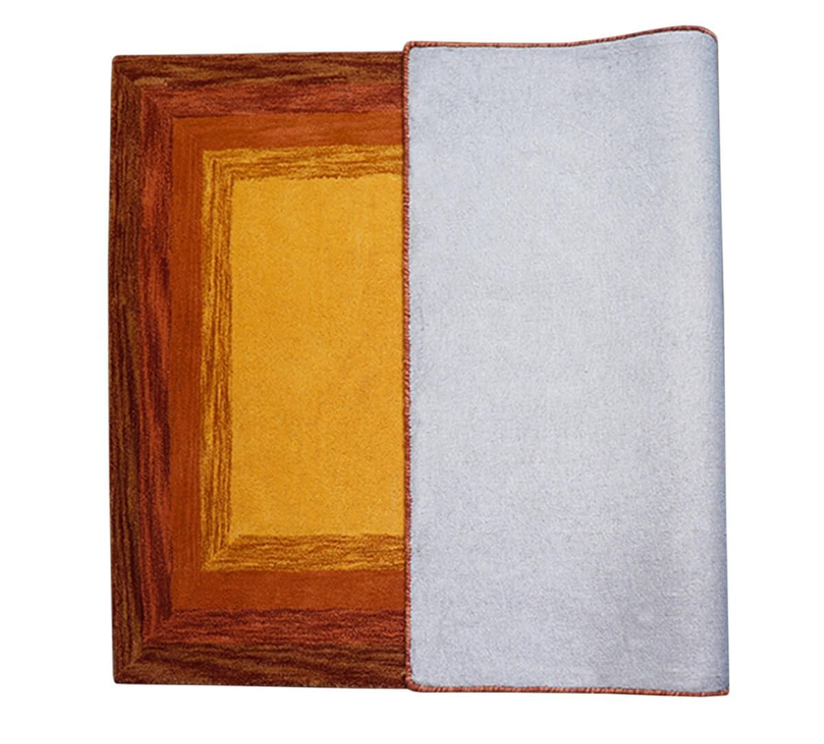 India Circus by Krsnaa Mehta Warm Repeating Rectangles 4ft x 6ft Rug