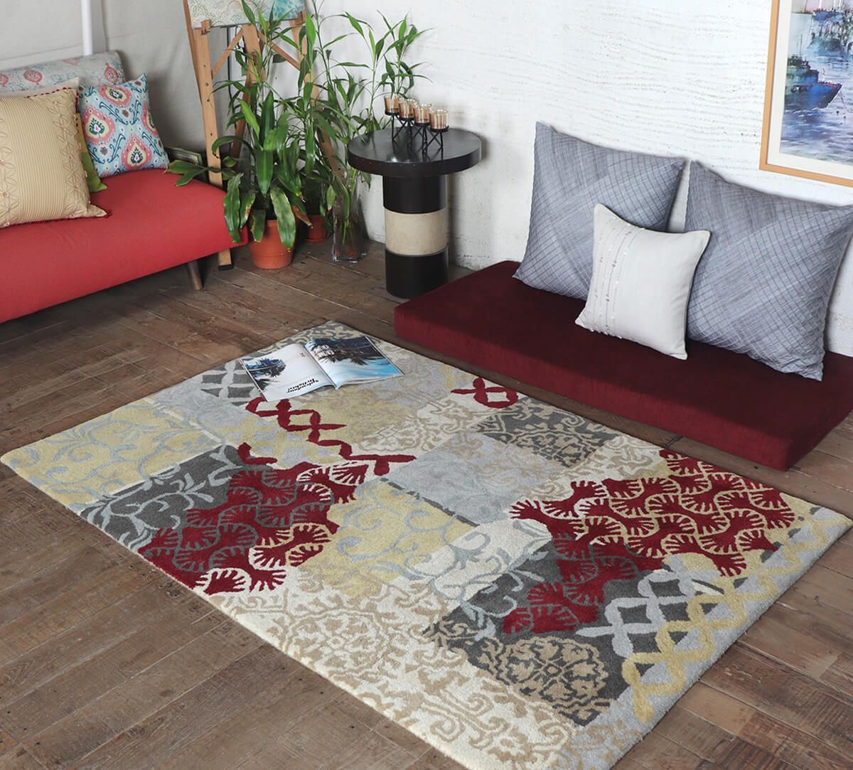 India Circus by Krsnaa Mehta Patches of Culture 4ft x 6ft Rug