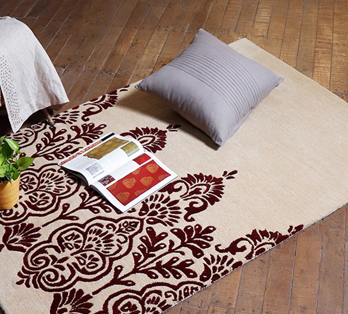 India Circus by Krsnaa Mehta Floral Fiesta 4ft x 6ft Rug