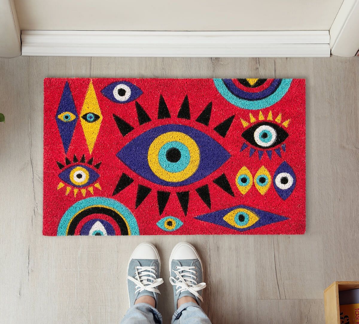 India Circus by Krsnaa Mehta Malocchio Stare Doormat