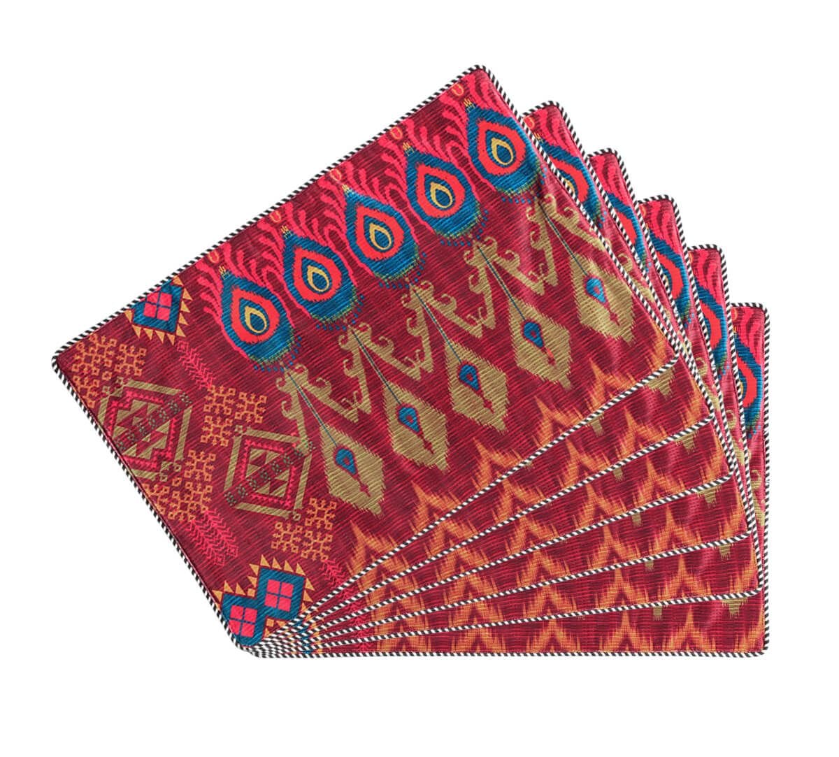India Circus by Krsnaa Mehta Blooming Botanica Micro Velvet Table Mat