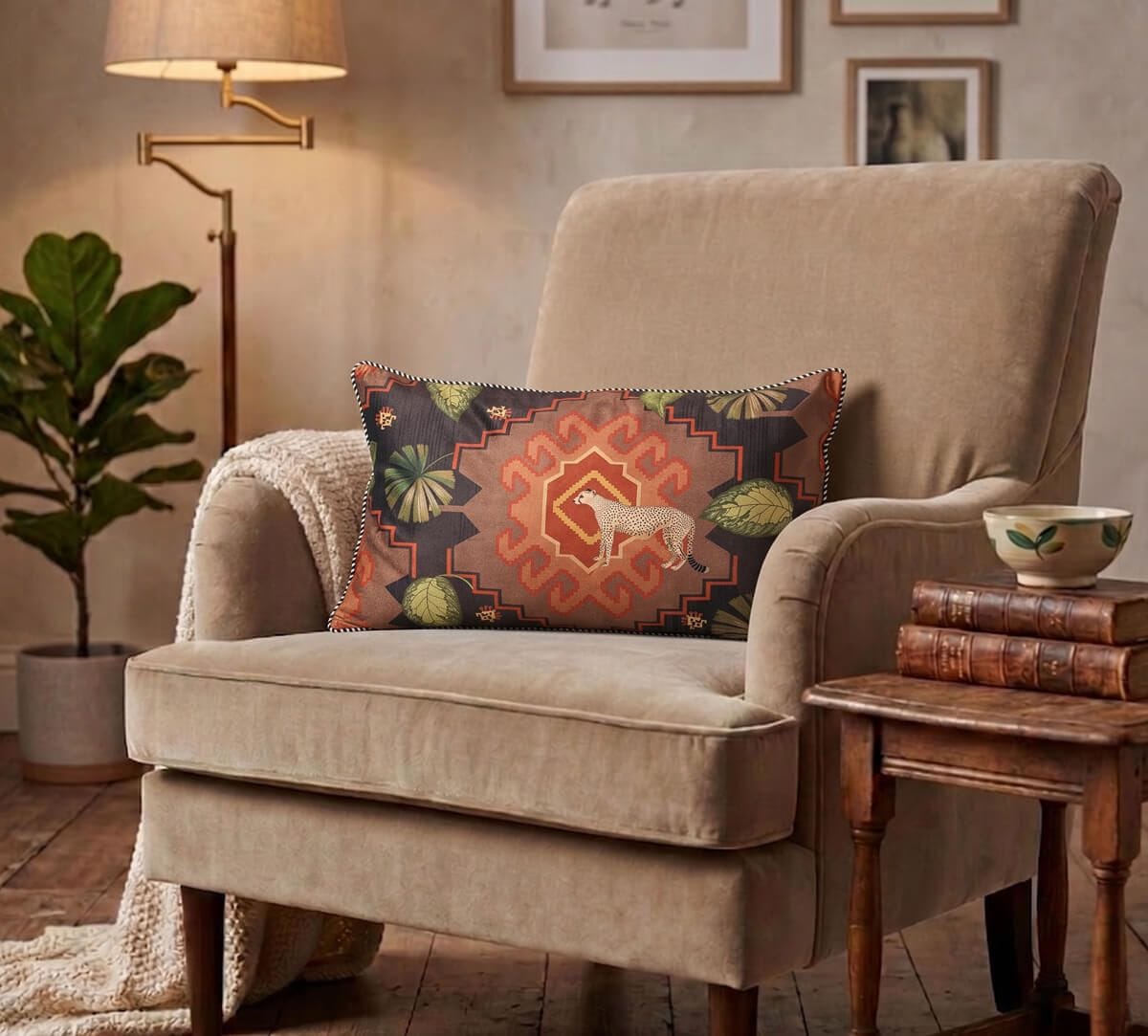 India Circus by Krsnaa Mehta Canine Corner Micro Velvet Cushion Cover