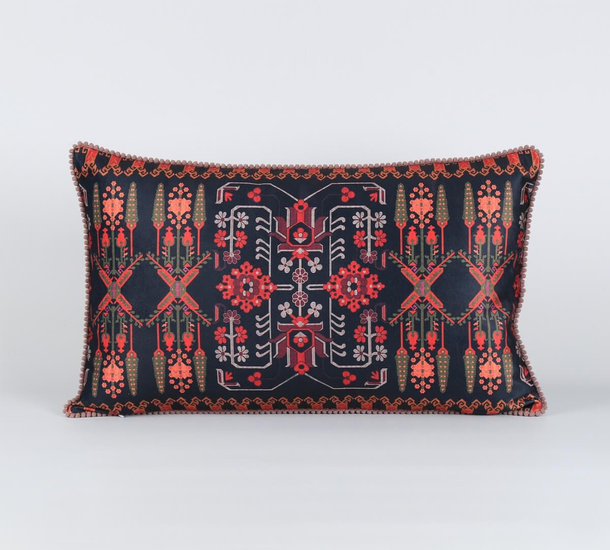 India Circus by Krsnaa Mehta Symmetry and Symphony Micro Velvet Cushion Cover