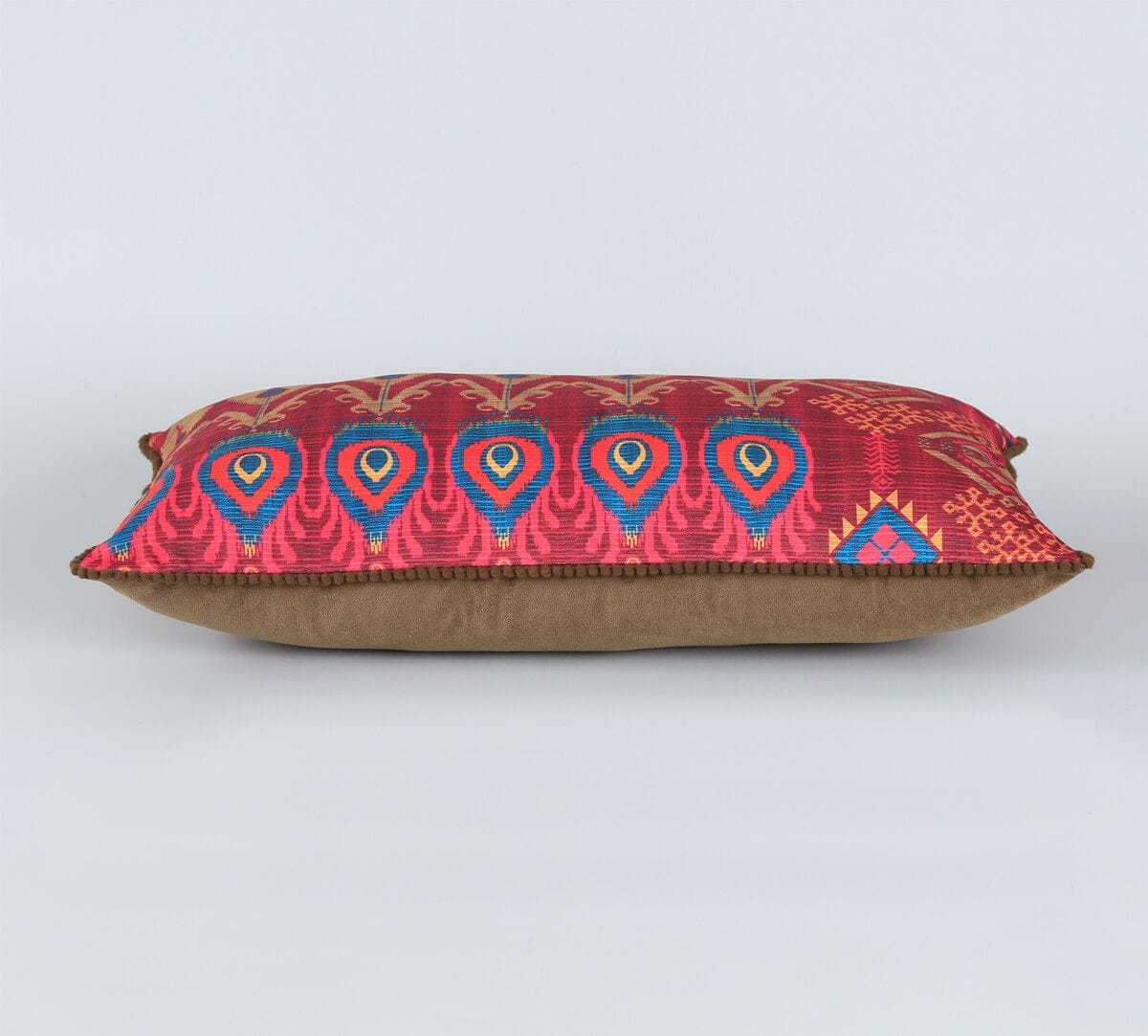 India Circus by Krsnaa Mehta Blooming Botanica Micro Velvet Cushion Cover
