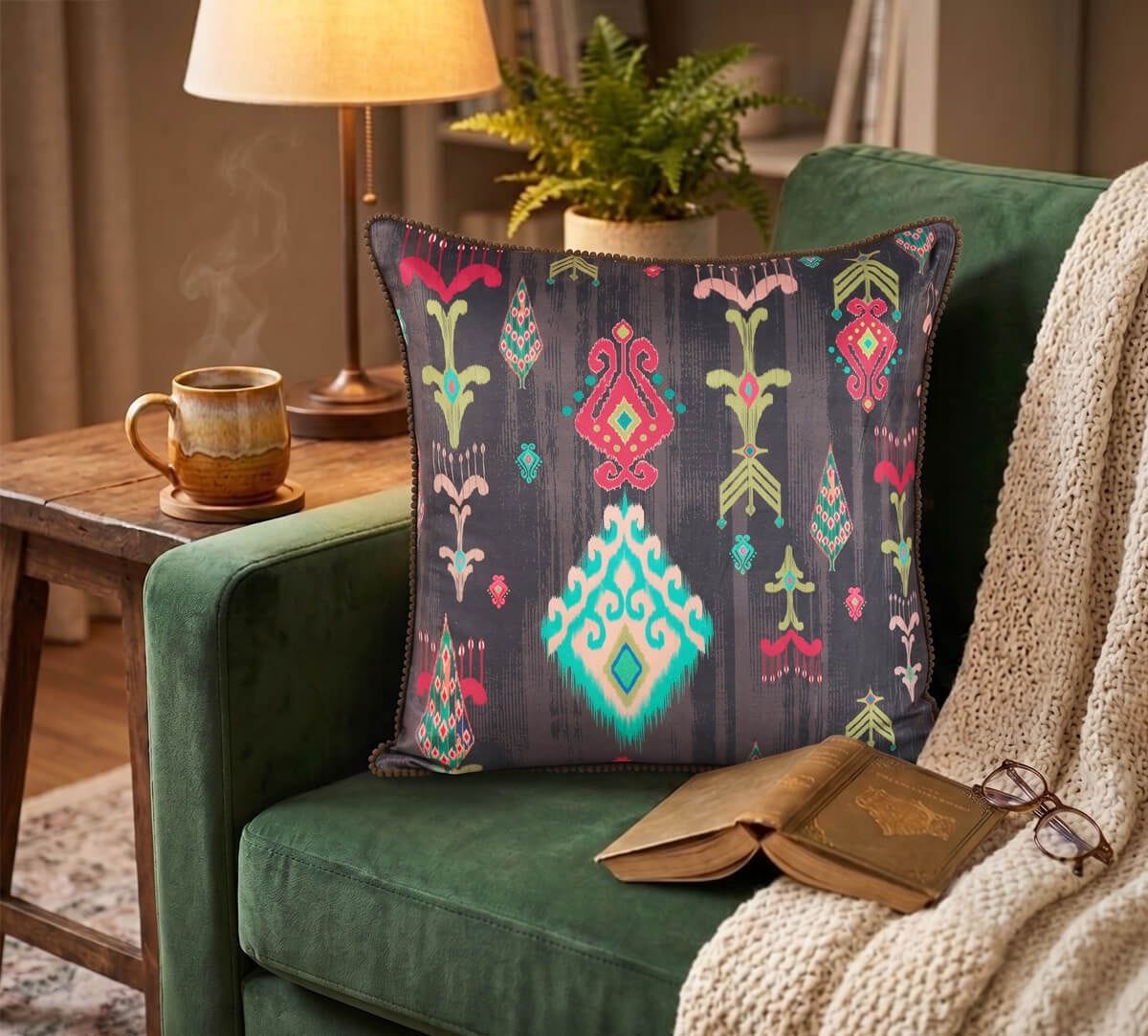 India Circus by Krsnaa Mehta Midnight Floral Falls 18