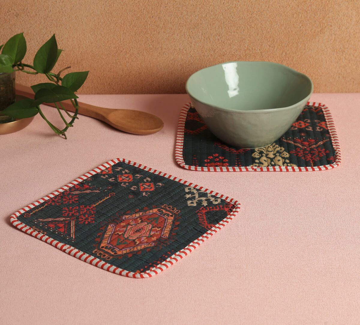 India Circus by Krsnaa Mehta Enchanting Mirage Quilted Pot Holder Set of 2