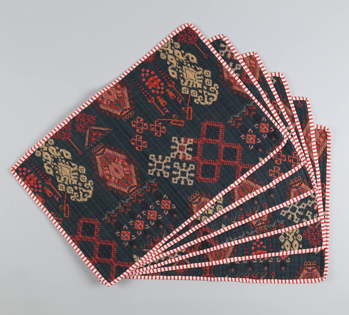 India Circus by Krsnaa Mehta Enchanting Mirage Quilted Table Mats Set of 6