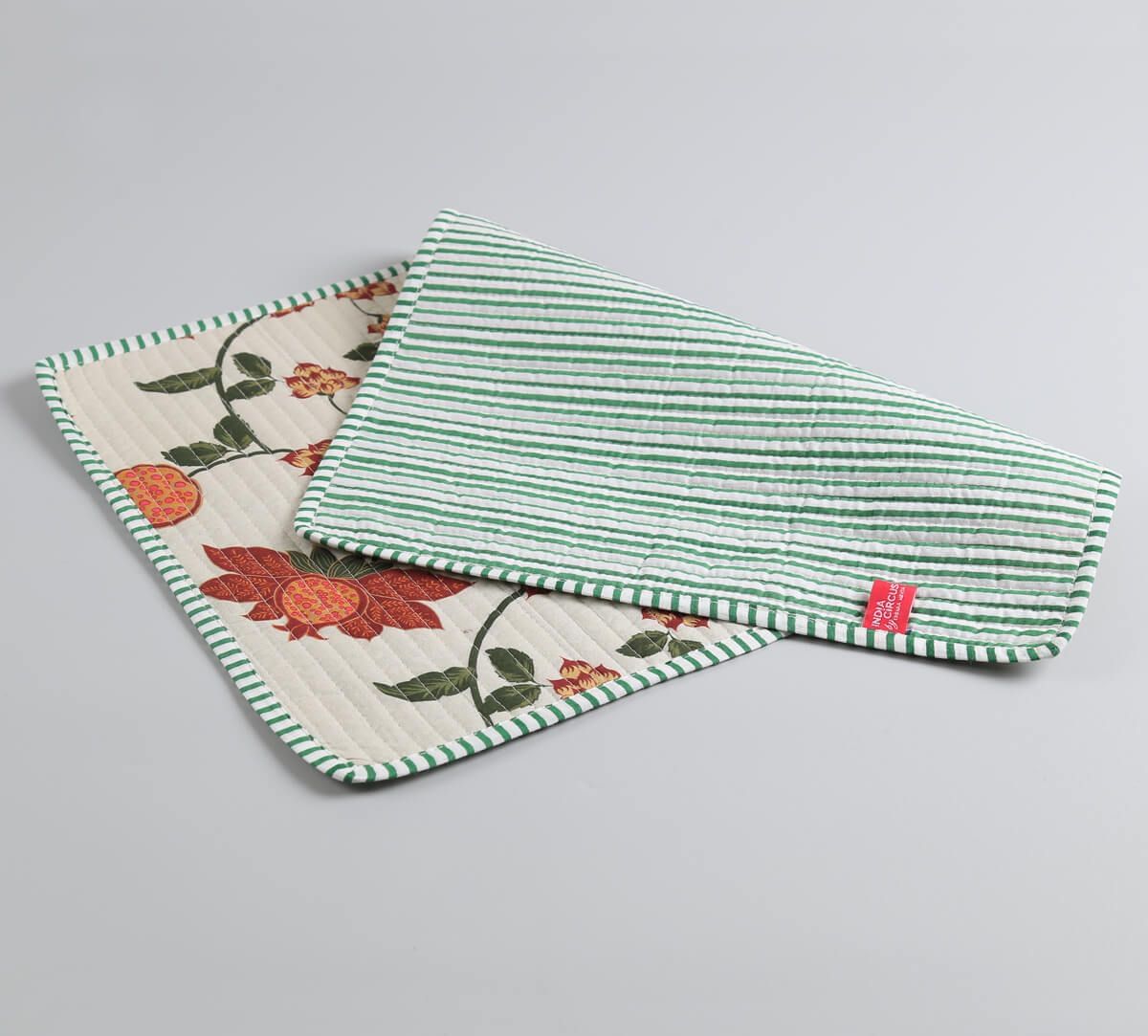 India Circus by Krsnaa Mehta Blushed Orchard Quilted Table Mats Set of 6