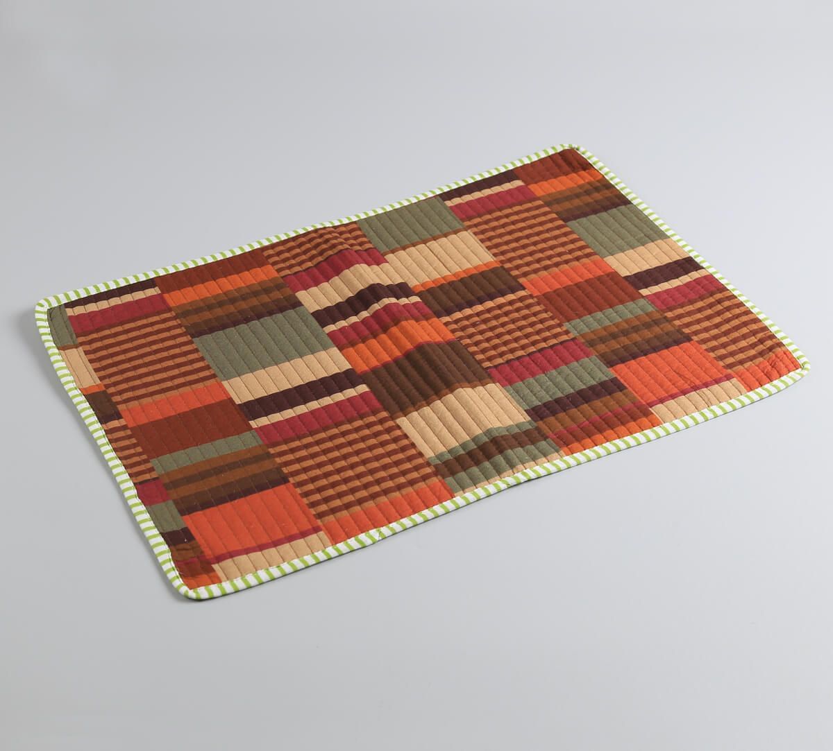 India Circus by Krsnaa Mehta Horizontal Hues Quilted Table Mats Set of 6