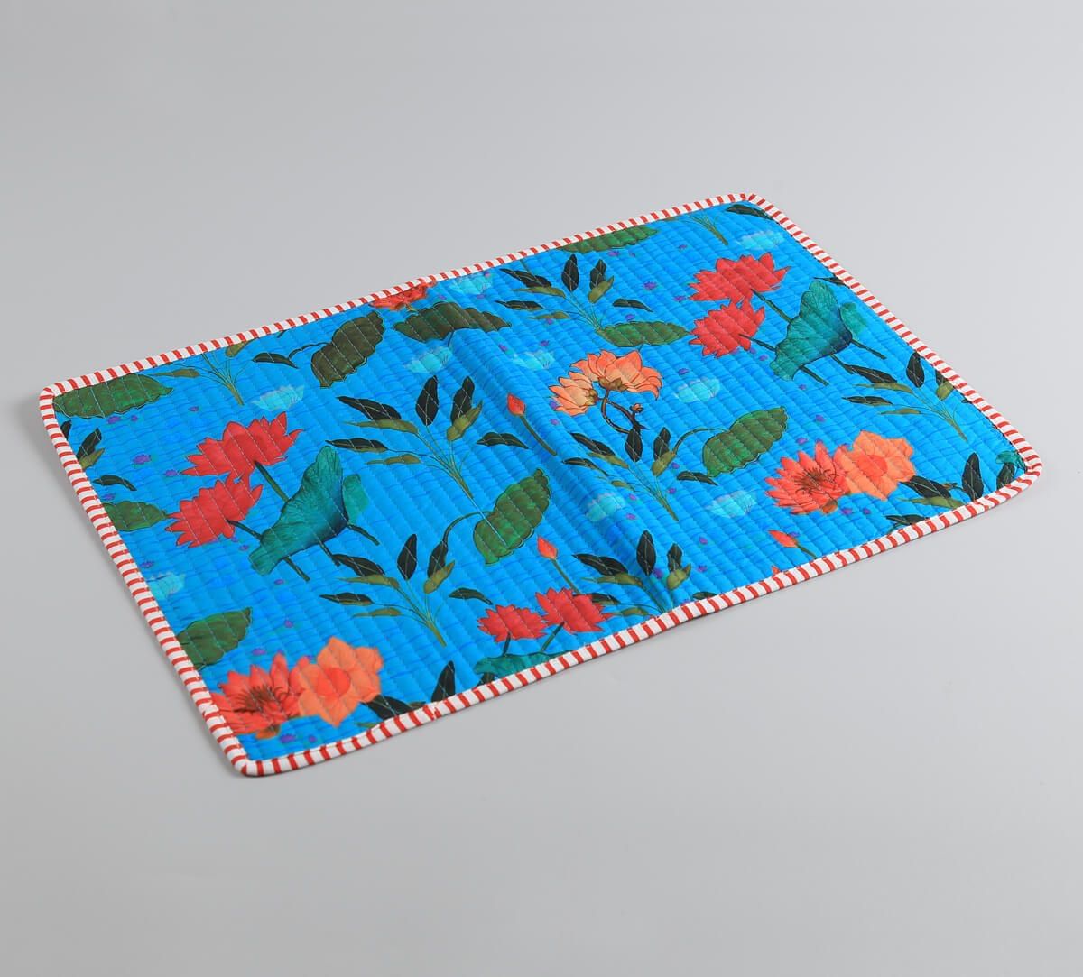India Circus by Krsnaa Mehta Blossomy Mosaic Quilted Table Mats Set of 6