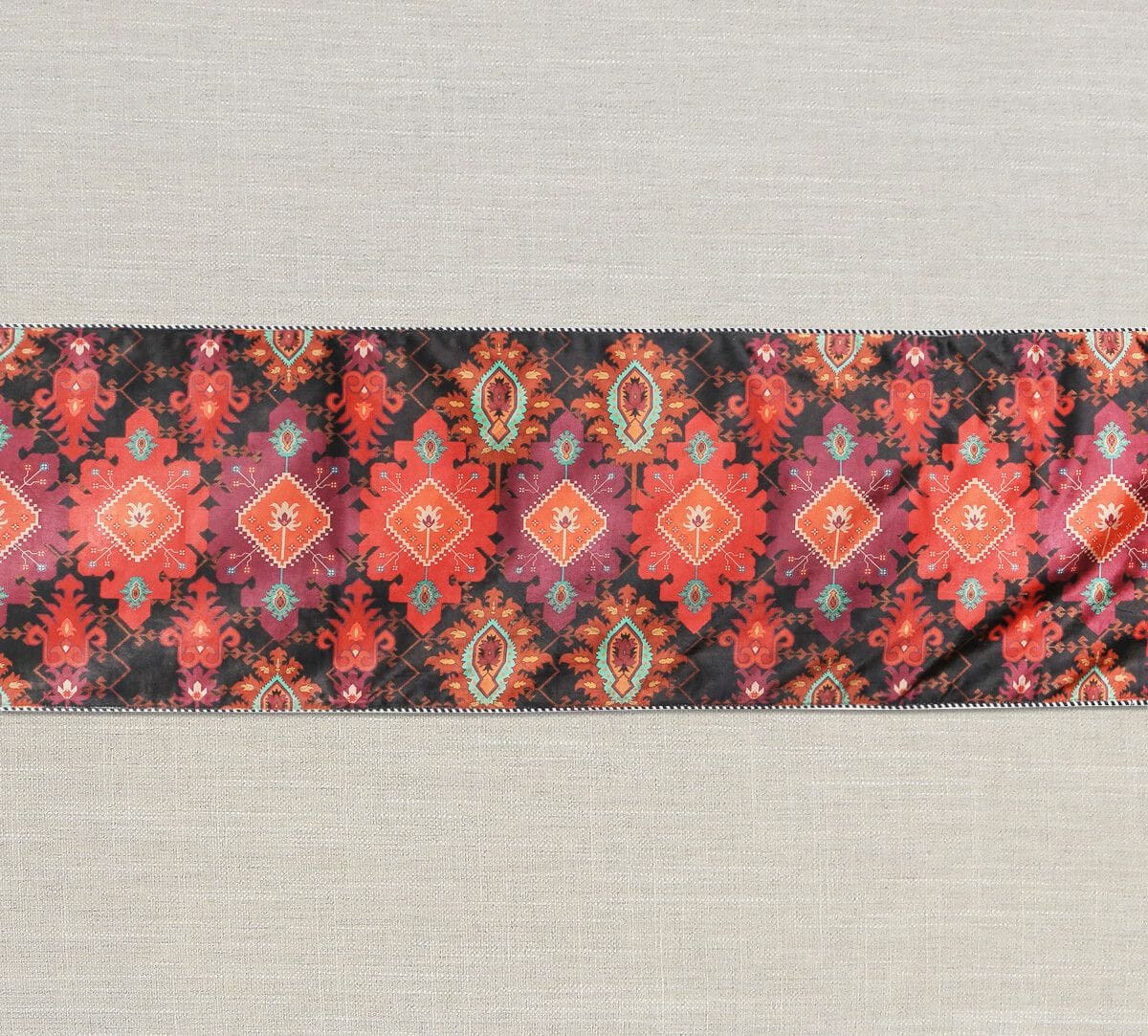 India Circus by Krsnaa Mehta Verdure Trails Micro Velvet Table Runner