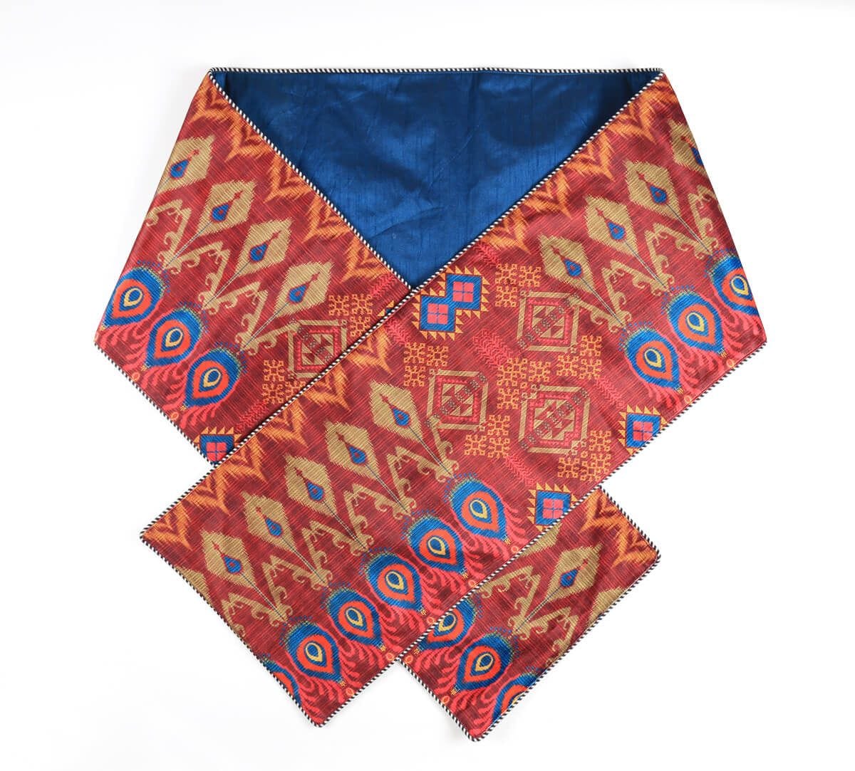 India Circus by Krsnaa Mehta Blooming Botanica Micro Velvet Table Runner