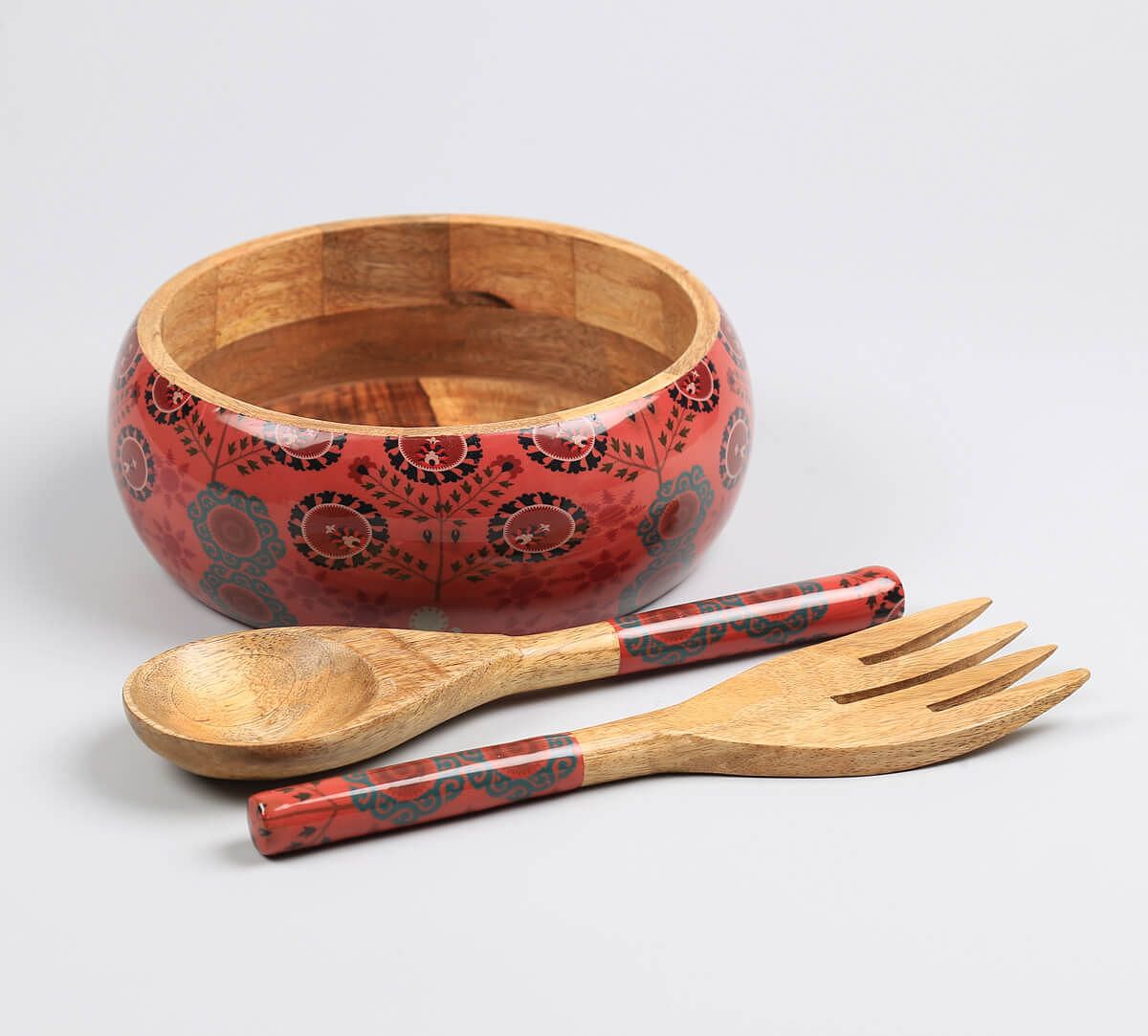 India Circus by Krsnaa Mehta Raceme Rosettes Salad Bowl Set