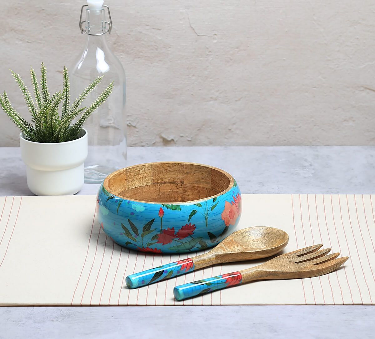 India Circus by Krsnaa Mehta Blossomy Mosaic Salad Bowl Set