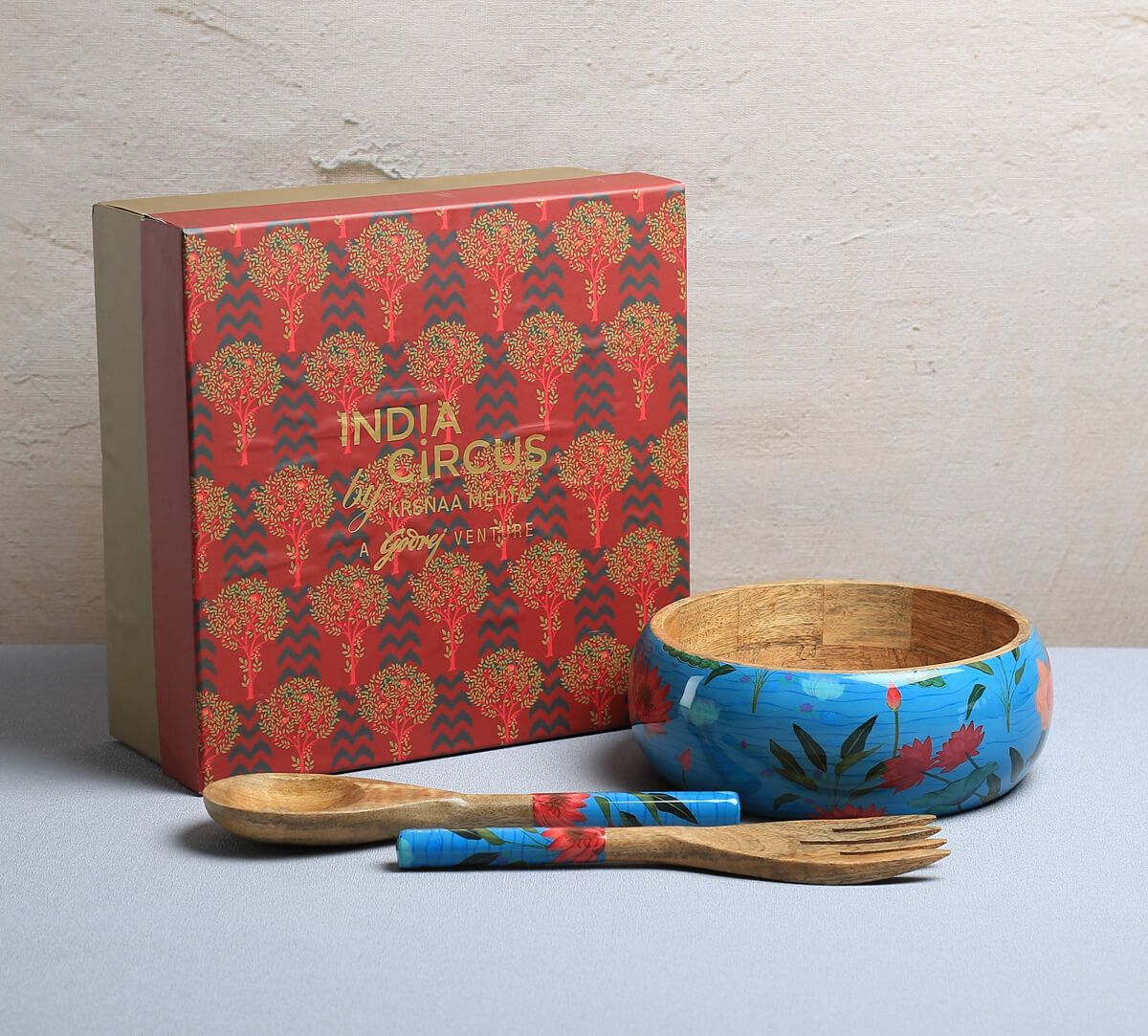 India Circus by Krsnaa Mehta Blossomy Mosaic Salad Bowl Set