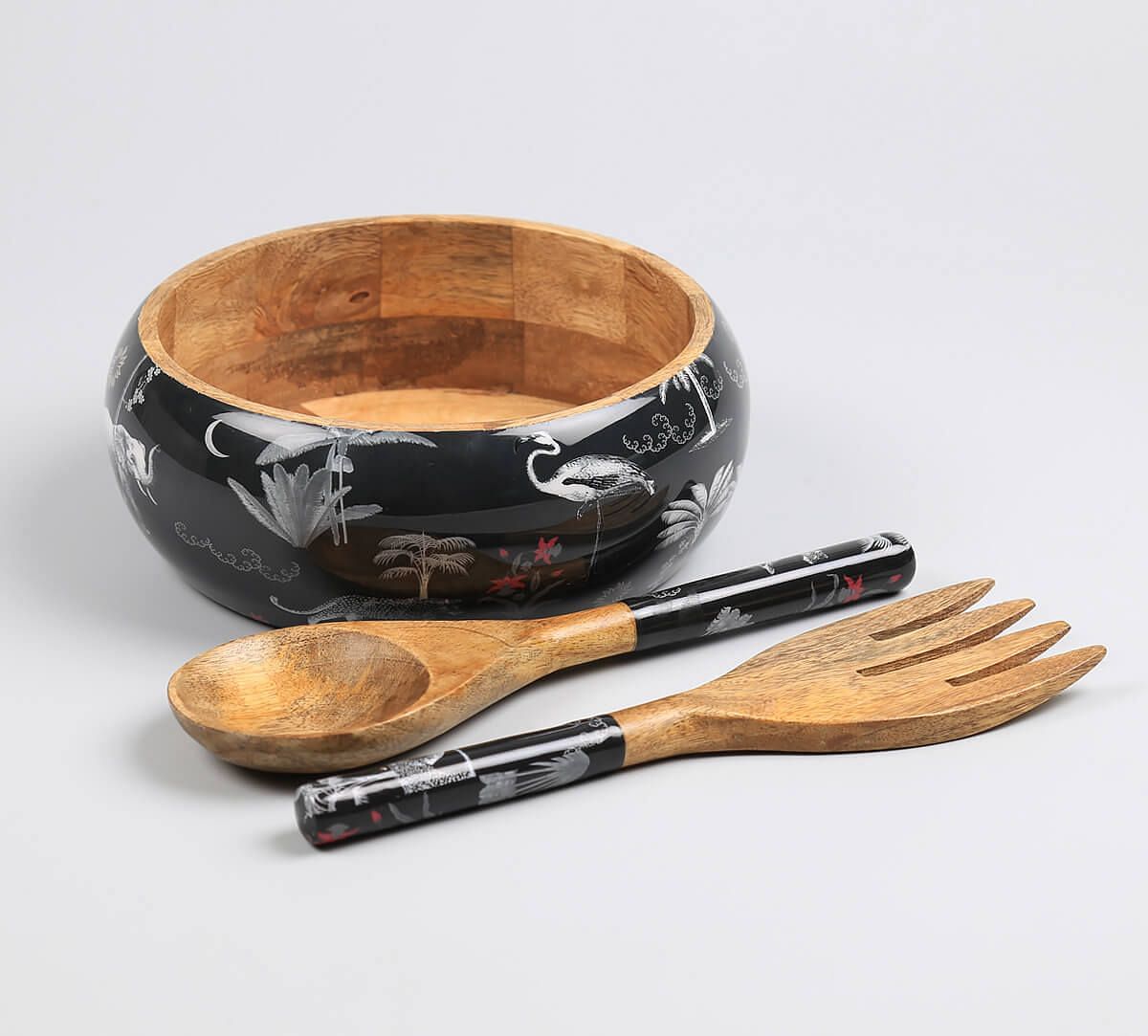 India Circus by Krsnaa Mehta Animalia Creations Salad Bowl Set