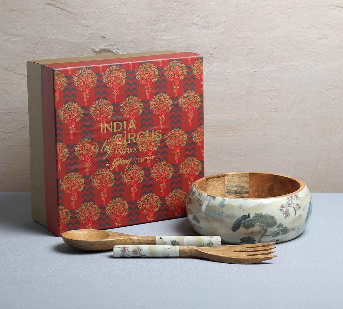India Circus by Krsnaa Mehta Bird Oasis Salad Bowl Set