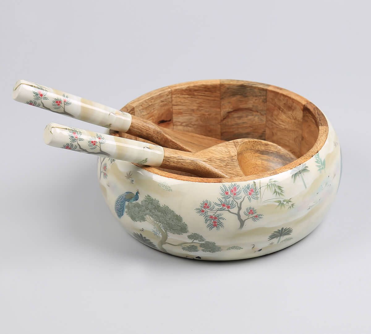 India Circus by Krsnaa Mehta Bird Oasis Salad Bowl Set