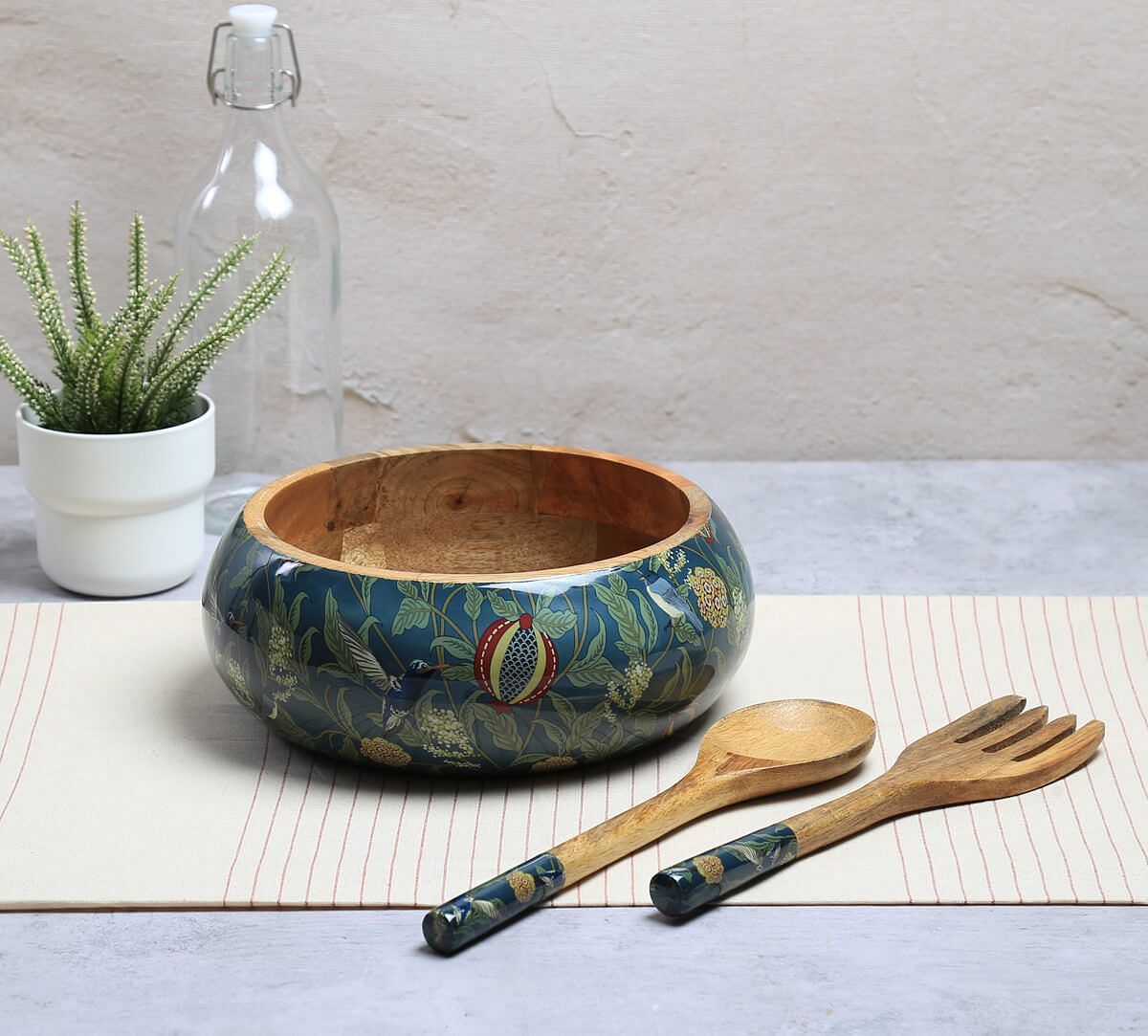 India Circus by Krsnaa Mehta Flights of Vivers Big Salad Bowl Set