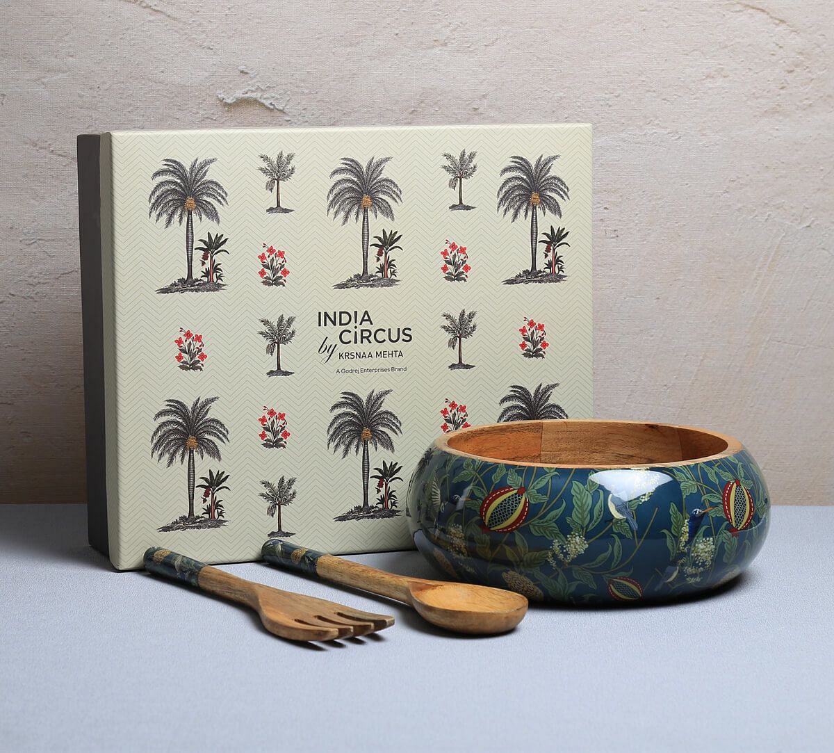 India Circus by Krsnaa Mehta Flights of Vivers Big Salad Bowl Set
