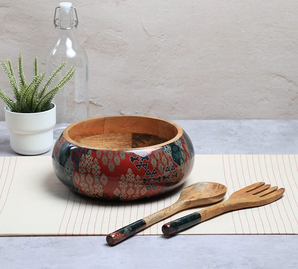 India Circus by Krsnaa Mehta Heritage Haven Big Salad Bowl Set