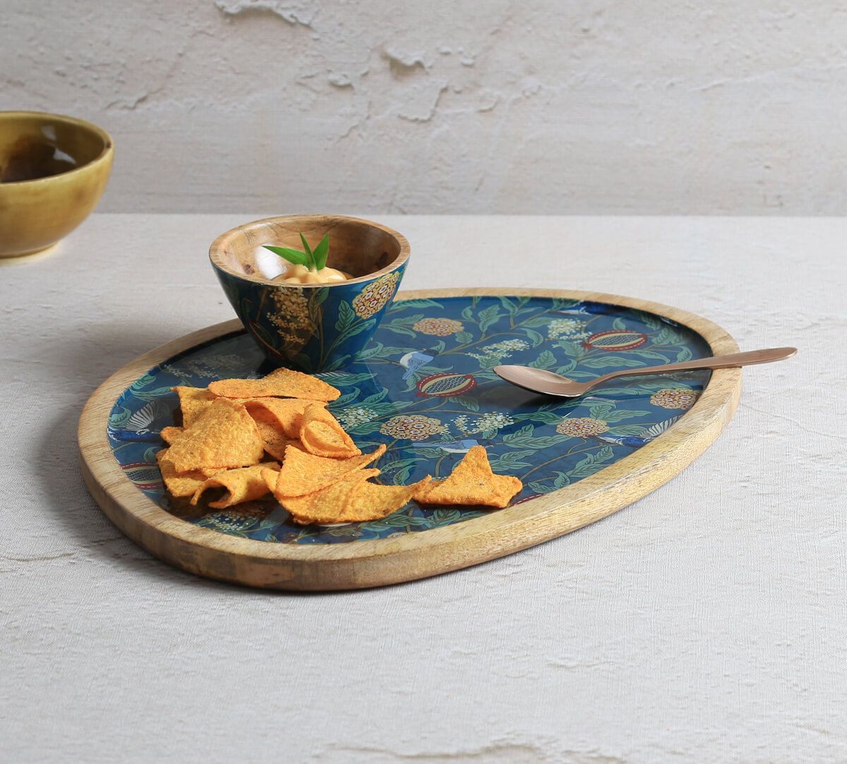 India Circus by Krsnaa Mehta Flights of Vivers Oval Platter with Dip Bowl