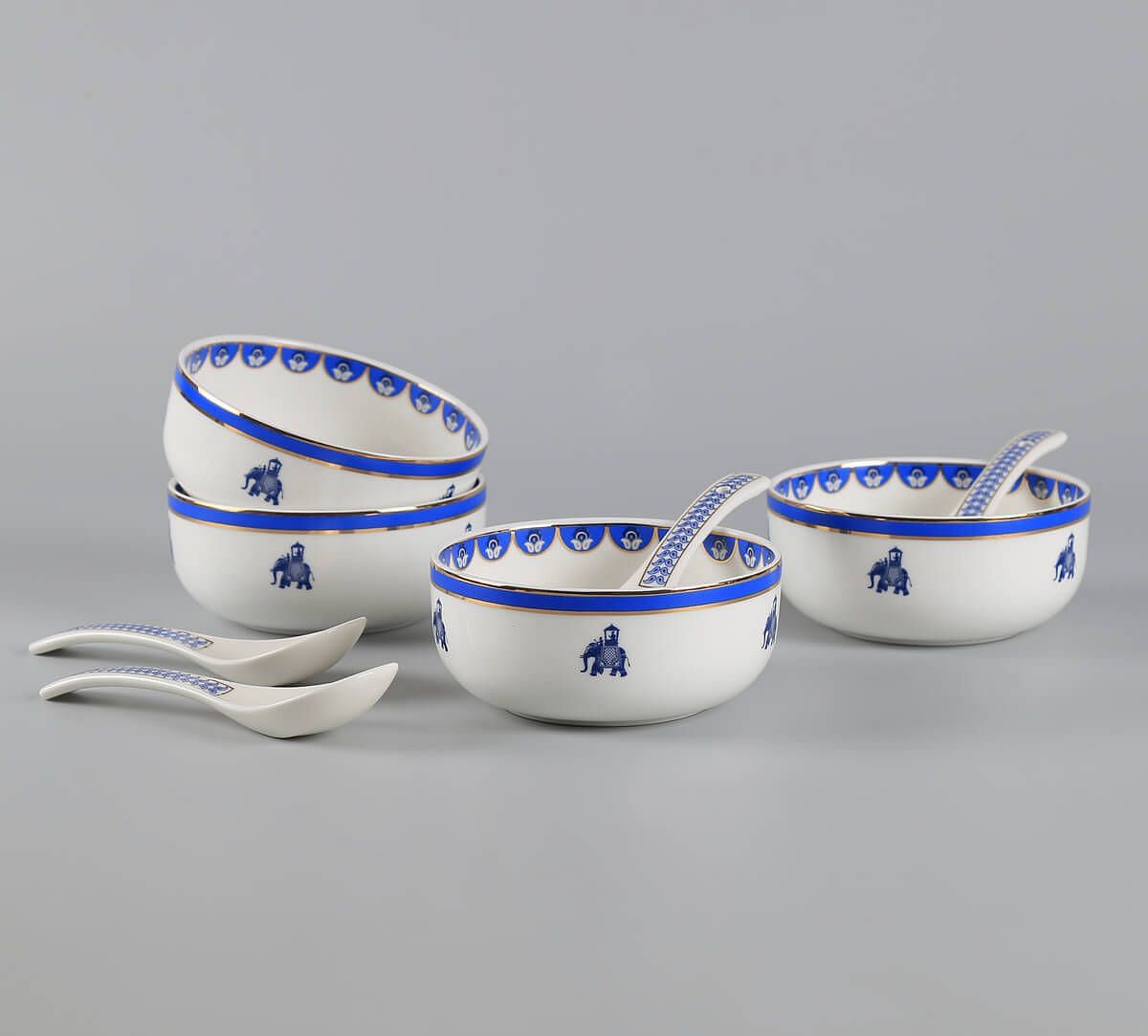 India Circus by Krsnaa Mehta Oceanic Opulence Soup Bowl Set