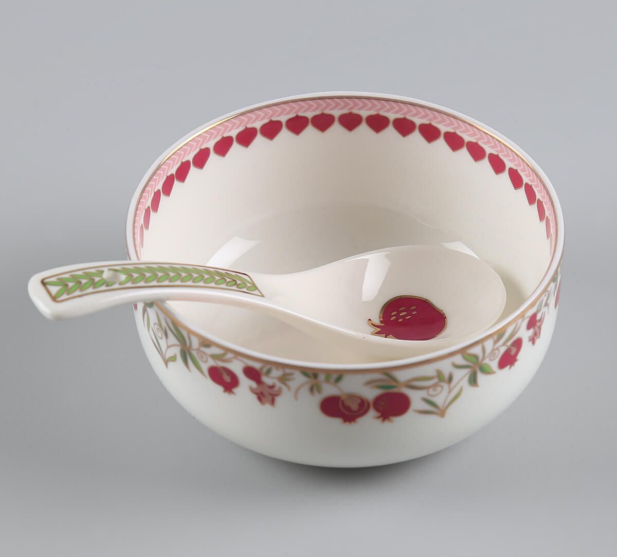 India Circus by Krsnaa Mehta Anaar Kusuma Soup Bowl Set