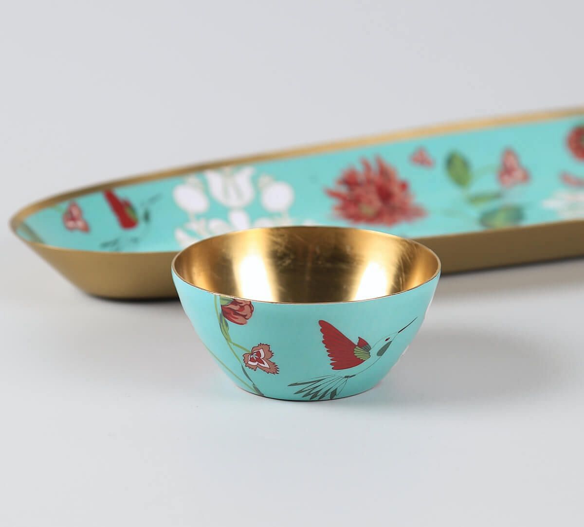 India Circus by Krsnaa Mehta Zinnian Jazz Platter with Dip Bowl