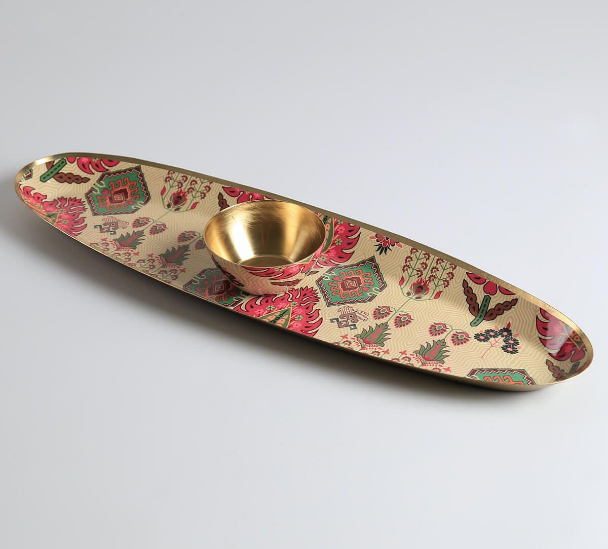 India Circus by Krsnaa Mehta Mystifying Dazzle Platter with Dip Bowl