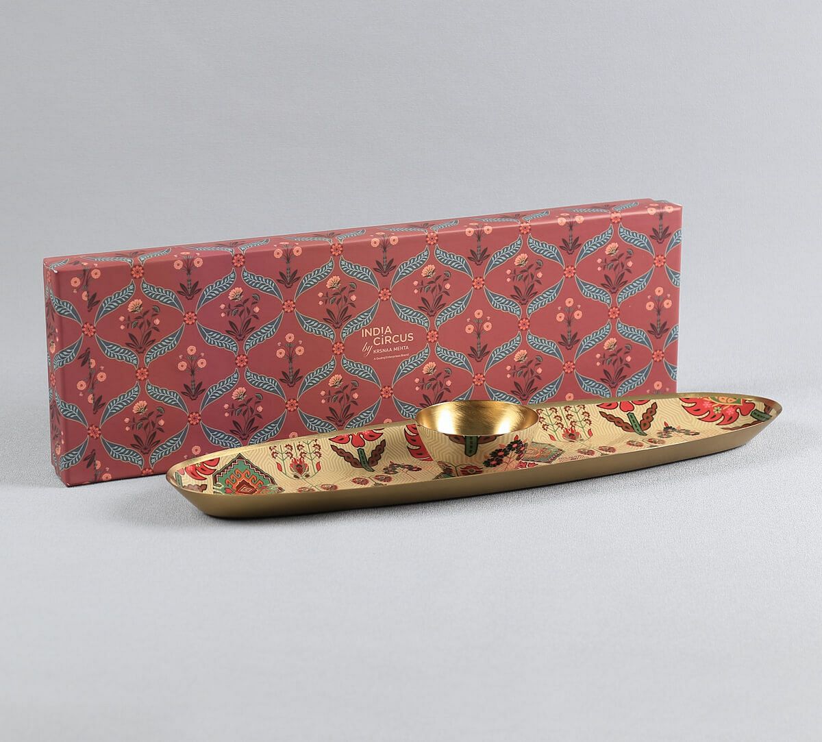 India Circus by Krsnaa Mehta Mystifying Dazzle Platter with Dip Bowl