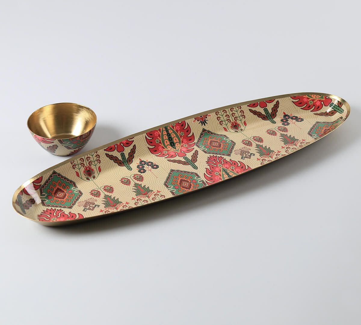 India Circus by Krsnaa Mehta Mystifying Dazzle Platter with Dip Bowl