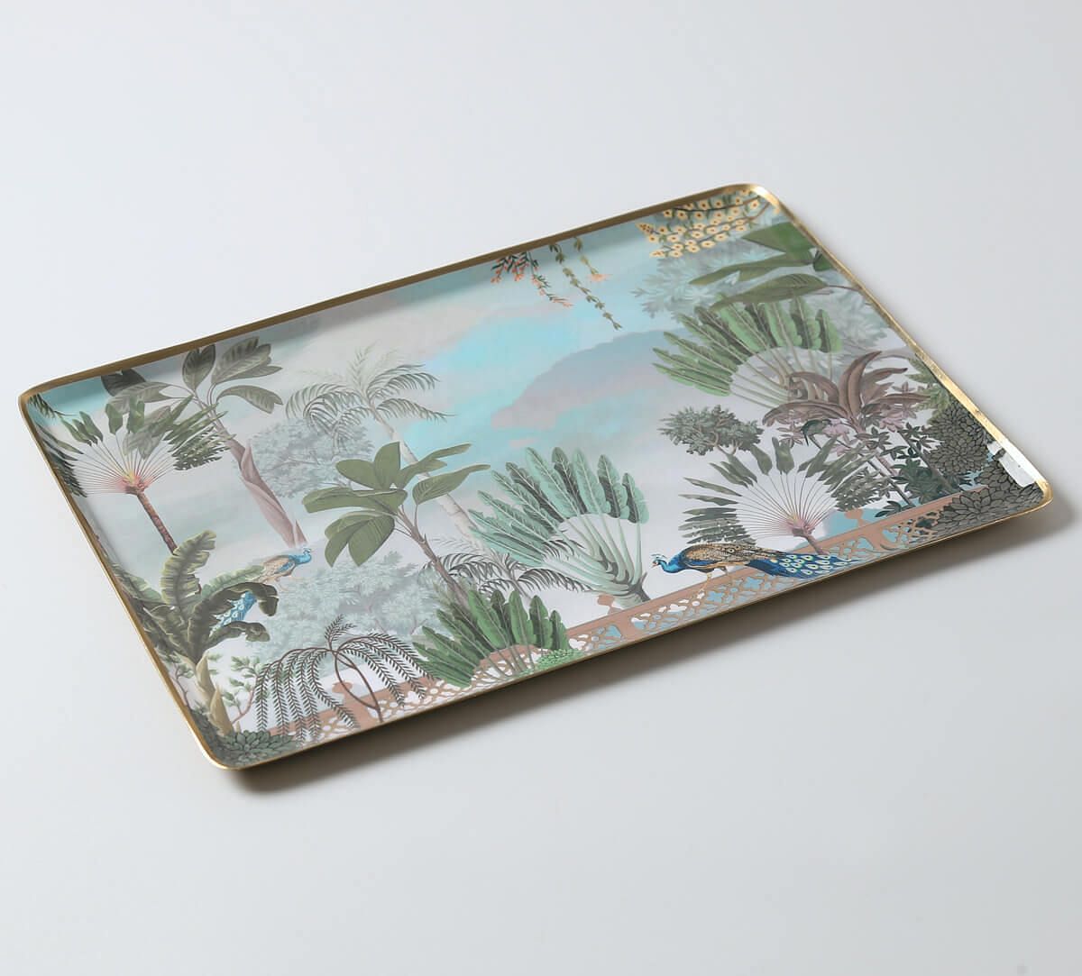 India Circus by Krsnaa Mehta Rising Vistas Rectangle Tray Set