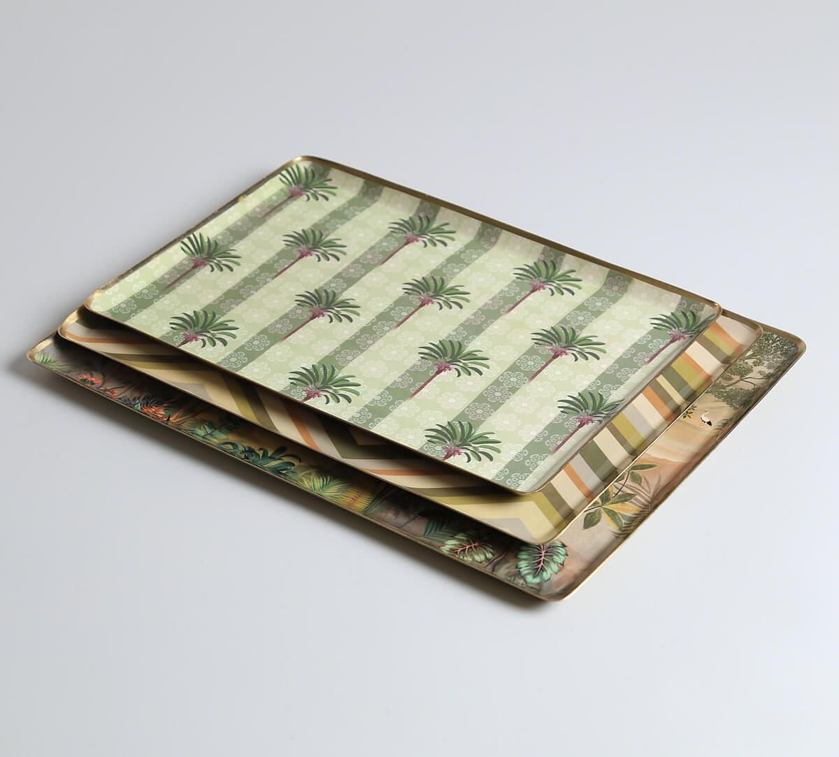 India Circus by Krsnaa Mehta Tropical Mirage Rectangle Tray Set