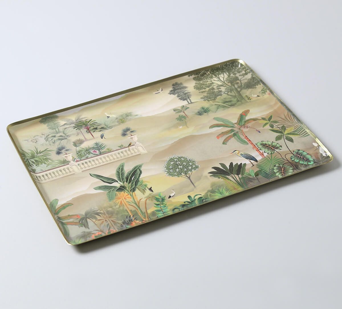 India Circus by Krsnaa Mehta Tropical Mirage Rectangle Tray Set