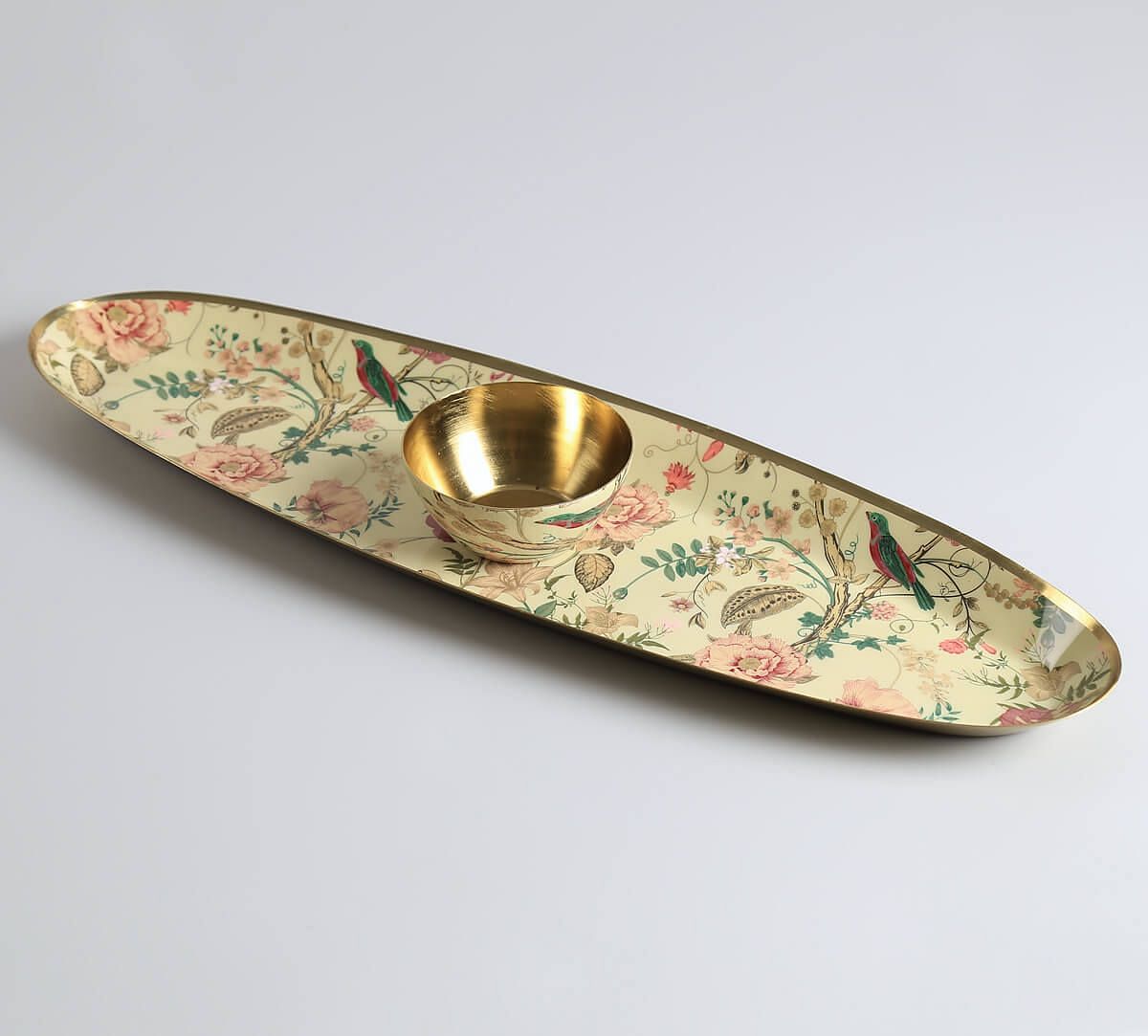 India Circus by Krsnaa Mehta Rustic Realm Platter with Dip Bowl