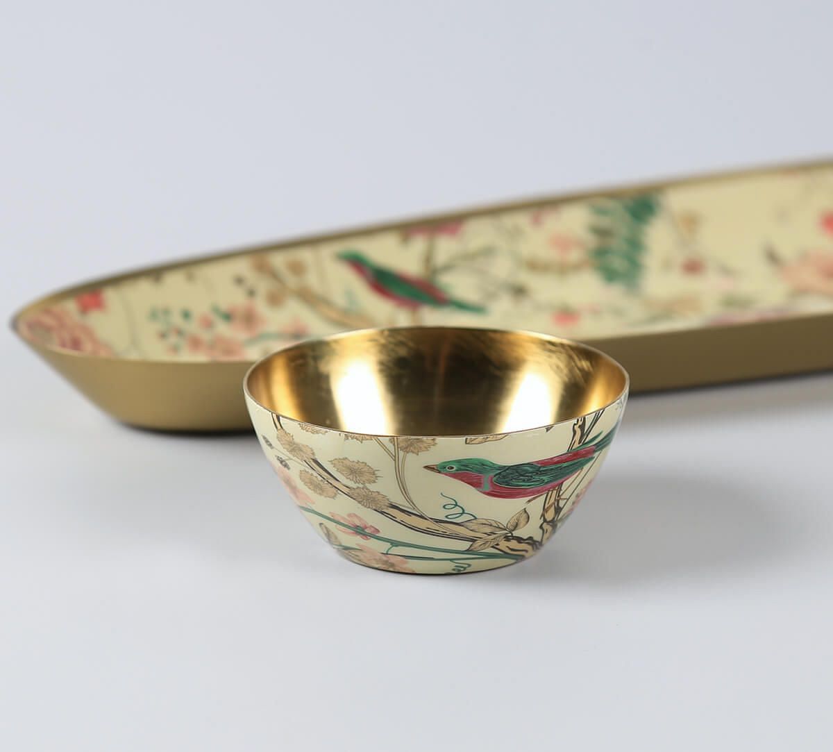 India Circus by Krsnaa Mehta Rustic Realm Platter with Dip Bowl