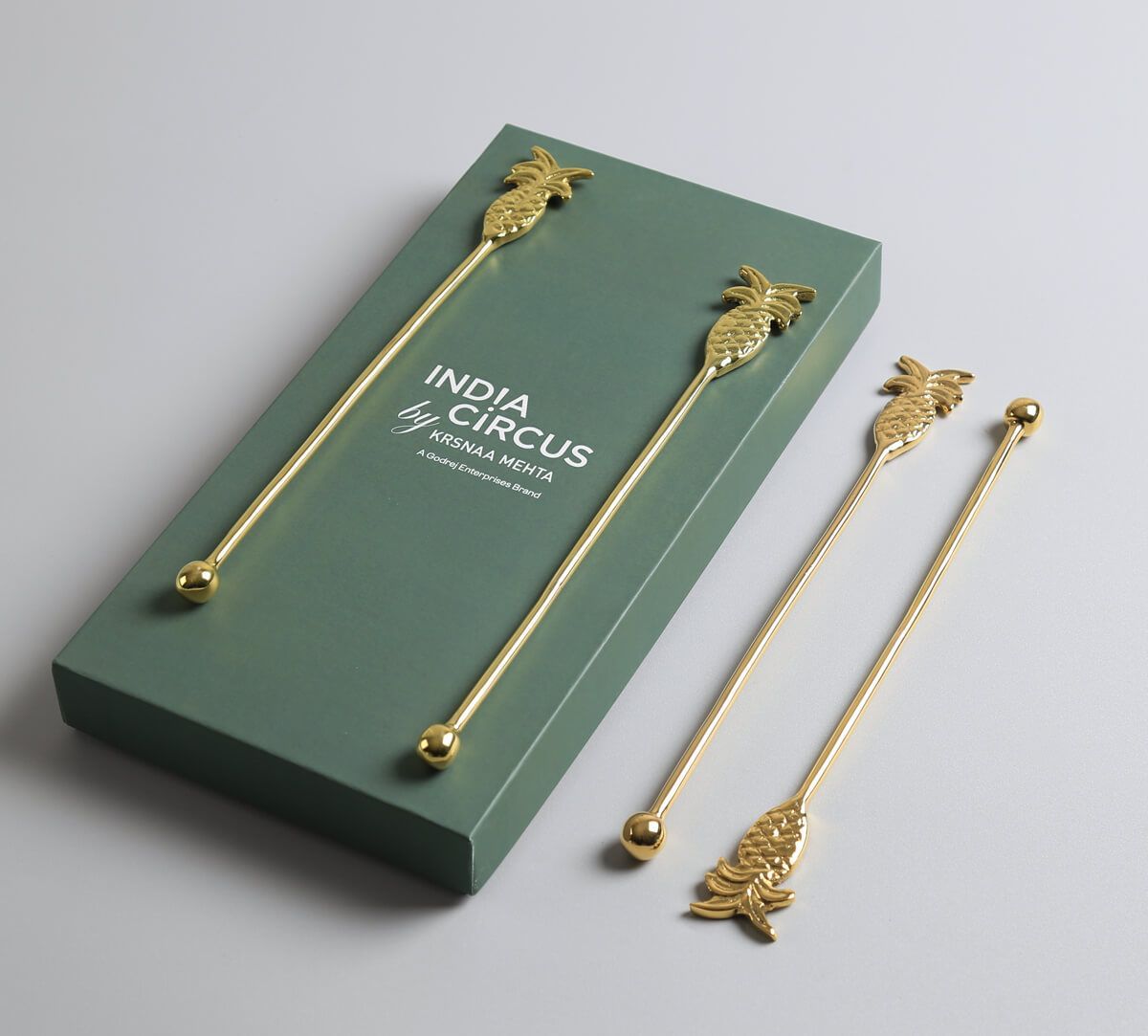India Circus by Krsnaa Mehta Pines Stirrer Set