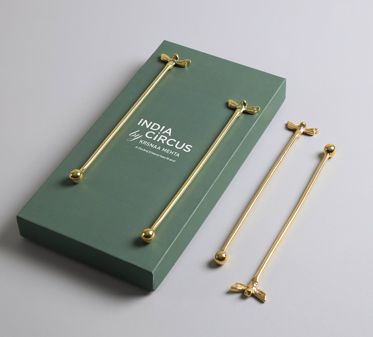 India Circus by Krsnaa Mehta Damselflies Stirrer Set