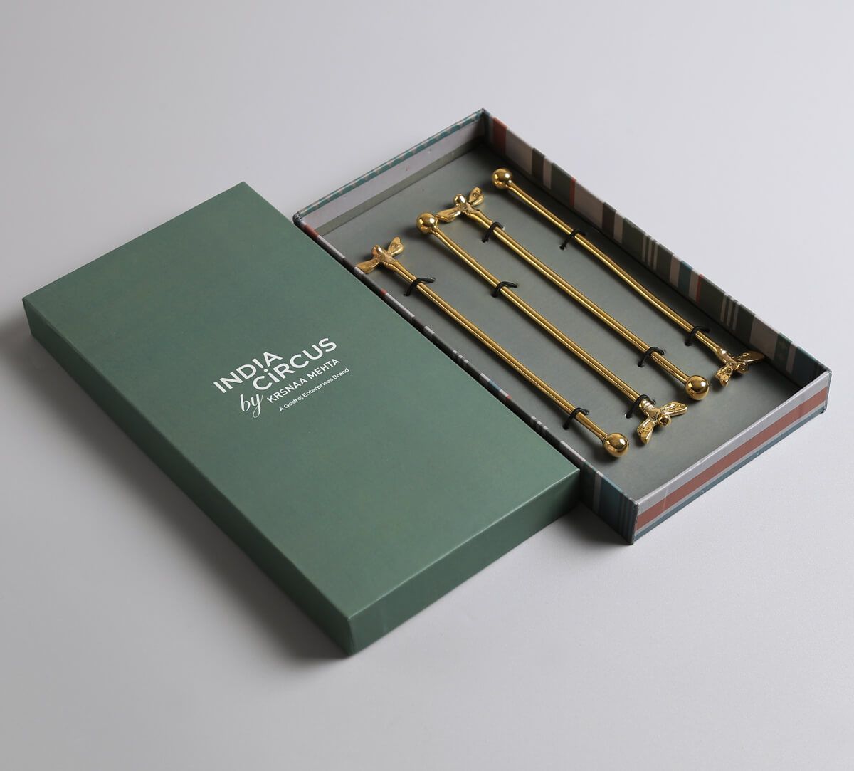 India Circus by Krsnaa Mehta Damselflies Stirrer Set