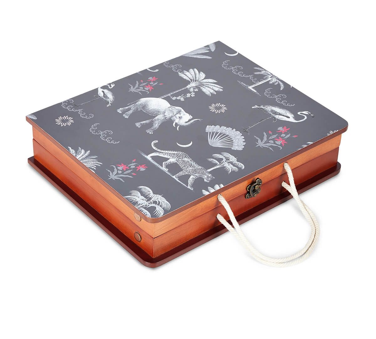 India Circus by Krsnaa Mehta Animalia Creations Breakfast Tray