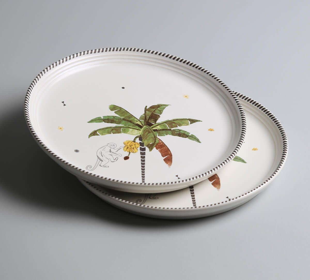 India Circus by Krsnaa Mehta Strelizia's Garden Quarter Plates Set of 2