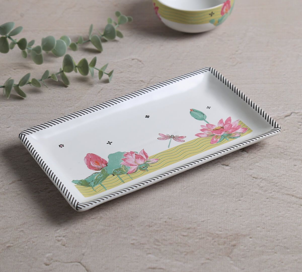 India Circus by Krsnaa Mehta Lotus Pond Platter