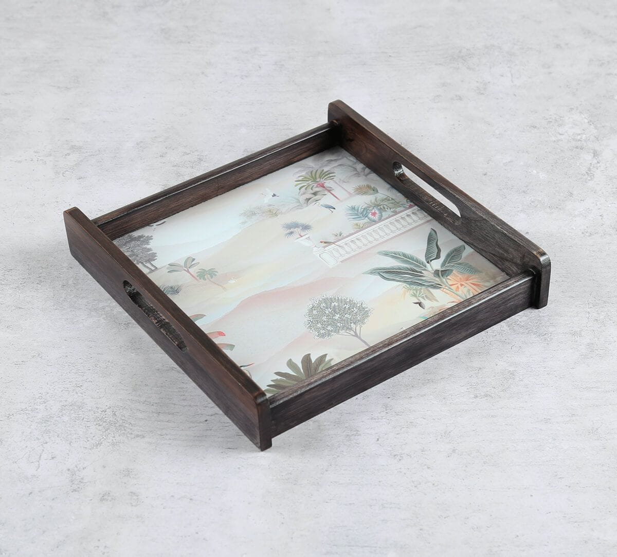 India Circus by Krsnaa Mehta Mirage of Paradise Trays Set of 3