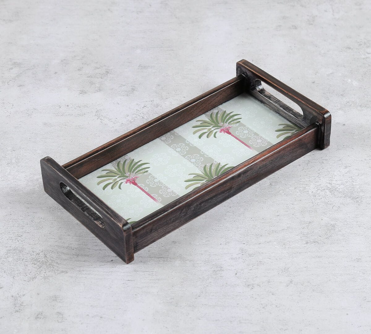 India Circus by Krsnaa Mehta Palms of Chanderi Trays Set of 3