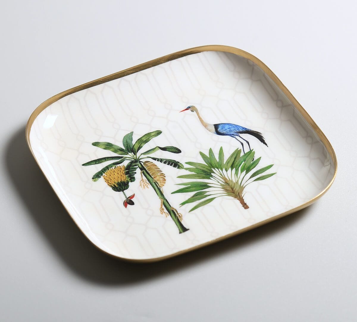 India Circus by Krsnaa Mehta Birdsong Botanica Square Platter Set