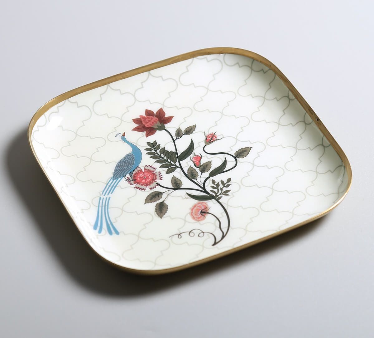 India Circus by Krsnaa Mehta Pome Serenade Square Platter Set